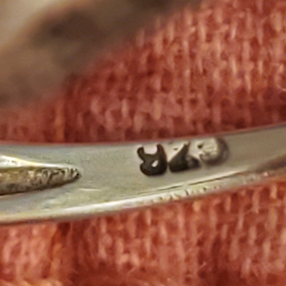 Art deco style sterling silver opal ring - Picture 5 of 6